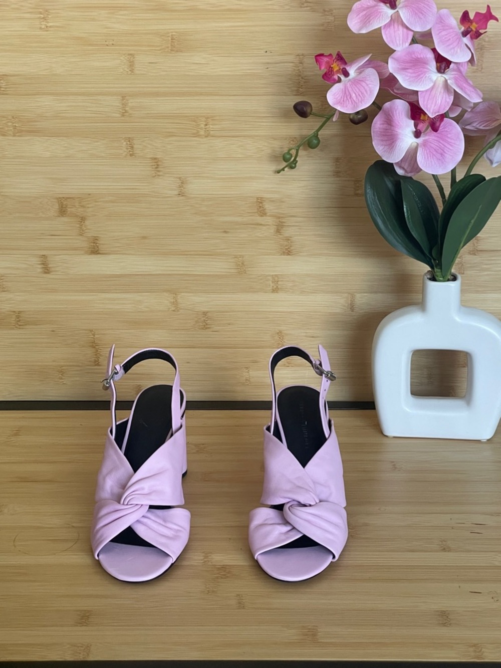 Rebecca Minkoff Agata Pink heeled sandals. NWOT